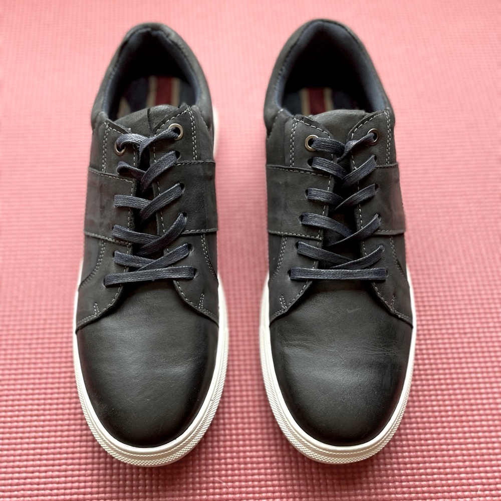 English Laundry Mens Moore Leather Low Top Sneaker Size 12